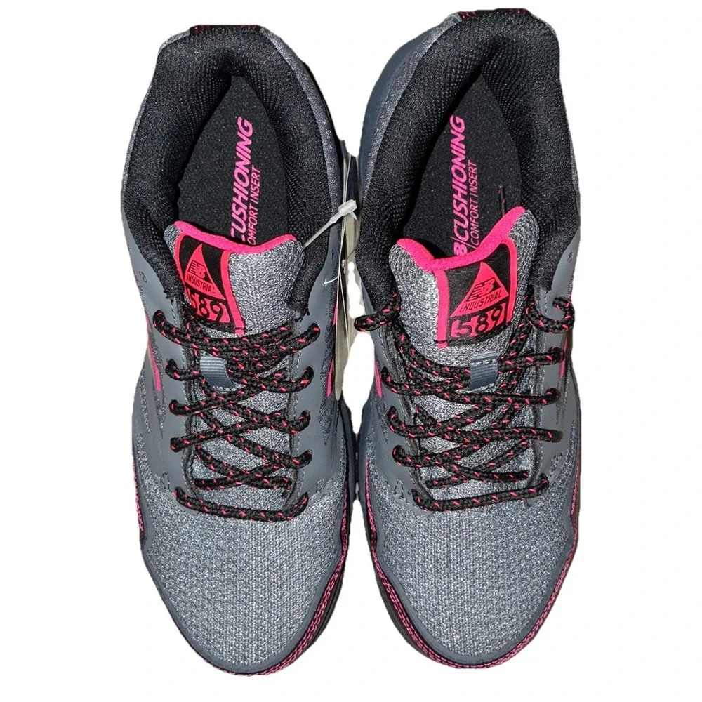 New Balance 589  Industrial Work Shoes Women's‎ 7.5 Gray Pink  Composite Toe NEW